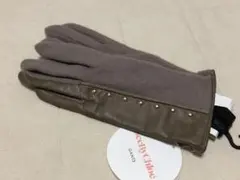 379新品SeeByChloeシーバイクロエ 羊革コンビスタッズカシミヤ混手袋のサムネイル