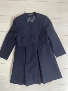 ファミリア　familiar ネイビー ジャケット付きドレス 115cm 受験等