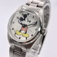 Disney ディズニー ミッキーマウス アナログ腕時計 ステンレス レトロ