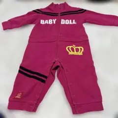 未使用　　80 BABY DOLL ピンクロンパース