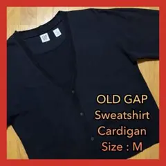 ヴィンテージ OLD GAP スウェットカーディガン ブラック M