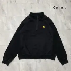 カーハート ハーフジップ スウェット トレーナー 刺繍ロゴ アメカジ ストリート