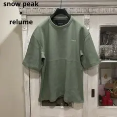 未使用 snow peak×relume ドライワッフル Tシャツ Lのサムネイル