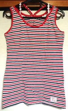 レッド ボーダー タンクトップ