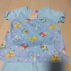 ポケモン パジャマ 上下セット 水色