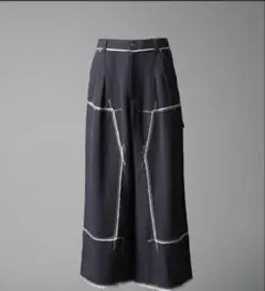 maison special ウォッシャブルポプリンダブルニーワイドパンツ