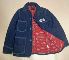 希少 初期タグ ヒステリックグラマー デニム カバーオール フェルトワッペン