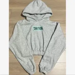 FR2 月桃 Caution Short Hoodie ショート丈 パーカーのサムネイル