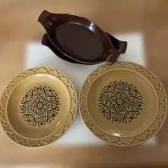 有田焼福泉窯鳥彫刻輪花15,8cm皿 2枚セット - メルカリ