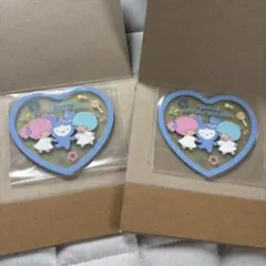 TWICE　サンリオキャラクターズ　クリアラバーコースター　キキララ　２個セット