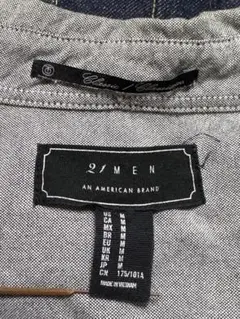 21 MEN プルオーバー 半袖シャツ グレー M Forever21 Y2Kのサムネイル