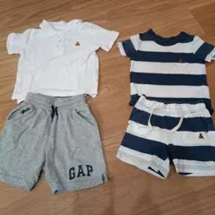 GAP ベビー服 セット ポロシャツ ショートパンツ ロンパース セットアップ