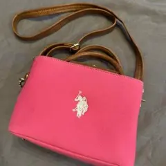 U.S. POLO ASSN. ショルダーバッグ ピンクのサムネイル