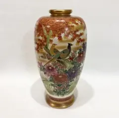 薩摩焼 丸十 花尽文 花瓶 壺 金襴手 島津家 古美術 - メルカリ