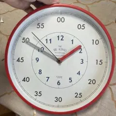 掛け時計 レッド