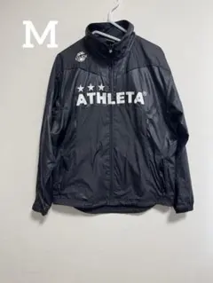 アスレタ ウィンドブレーカー ブラック　サッカー、フットサル　《Mサイズ》
