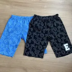 ハーフパンツ 2枚セット 130 140 ブルー ブラック