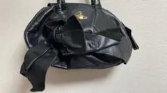 vivienne westwood オーブ　レザーリボンバッグ　ヤスミン　クロ