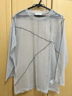 PAGEBOY グレー メッシュ 長袖 トップス