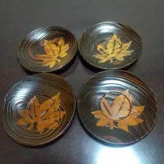 漆器 輪島塗り金色の葉模様 茶托5客 2025年最新】輪島塗 茶托の人気アイテム - メルカリ