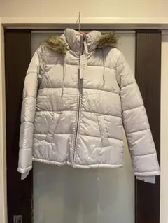 シルバーキルティングダウンジャケット サイズ38