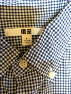 ユニクロ チェックシャツ長袖シャツ Lサイズ UNIQLO
