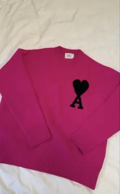 AMI PARIS ピンク ニットセーター　GINZA SIX購入