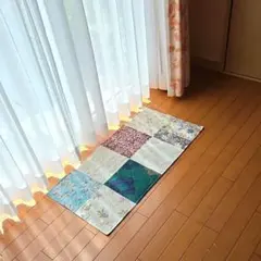 handmadeパッチワークふわふわマット② ✿カフェマットとしても੯・͡