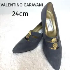 VALENTINOGARAVANI ヴァレンティノ 金ボタン ポインテッドトゥのサムネイル