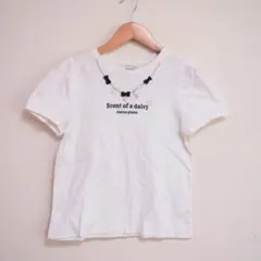 メゾピアノ Ｔシャツ 半袖 ホワイト junior s 140サイズ