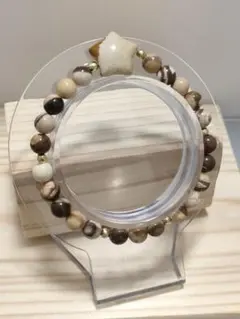 天然石 星型ビーズ ブレスレット