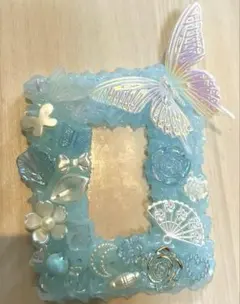 水色ホイップデコ♡