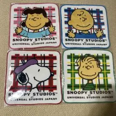 新品未使用⭐︎日本生命ノベルティ スヌーピー タオルハンカチ 4枚組