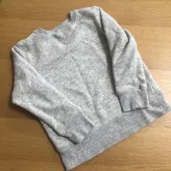 大人気無印良品　MUJI グレー Vネック トレーナー　シンプルで 可愛い