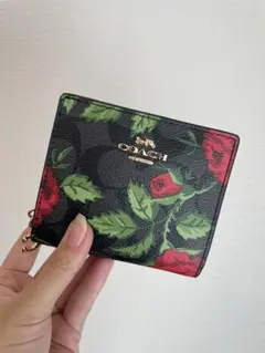新品未使用 COACH 財布 シグネチャー 花柄 二つ折り