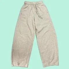 GU スウェットバレルレッグパンツ S