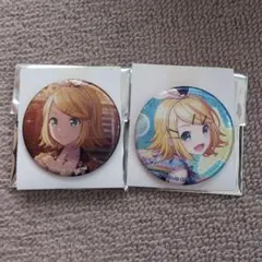 鏡音リン グリッター缶バッジ プロセカ - メルカリ