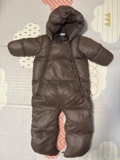 ブラウン フード付きジャンプスーツ