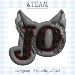 ぷっくりネームボード オーダー メタリック &team JO