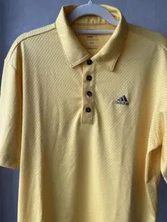 adidas　ゴルフ イエロー 半袖ポロシャツ　Mサイズ