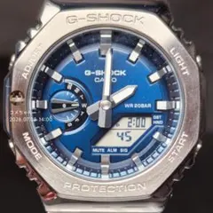 美品✨CASIO G-SHOCK GA-2100 メタル×カーボン スカイブルー - メルカリ