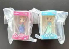 ディズニー Q posket ミニチュアコレクション　アナ エルサ 匿名配送