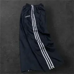 90s adidas buggy wide nylon pants y2k M