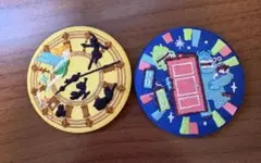 ディズニー　刺繍缶バッジ 2 ピーターパン モンスターズインク セット売り