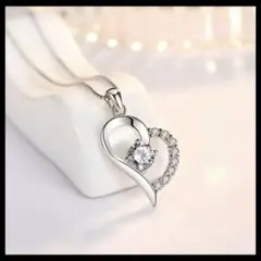 シルバー925 オープンハートネックレス 上品 大人かわいい 記念日 プレゼント