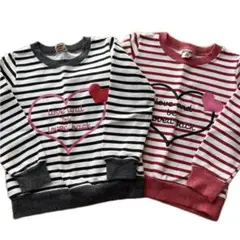 トレーナー 裏起毛 2点セット 110