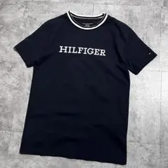 トミーヒルフィガー 刺繍ロゴ Tシャツ ネイビー XL(16) TOMMY