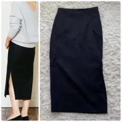 美品✨ドゥーズィエムクラス タイトスカート 春服 ロングスカート 毛のサムネイル