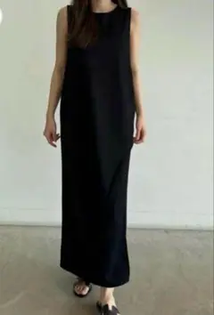 UNOF BACK CROSS DRESS 美品！✨ブラックfree