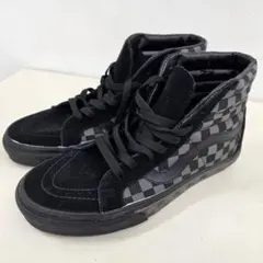 VANS SK8-HI チェッカーボード ブラック ハイカット スニーカーのサムネイル